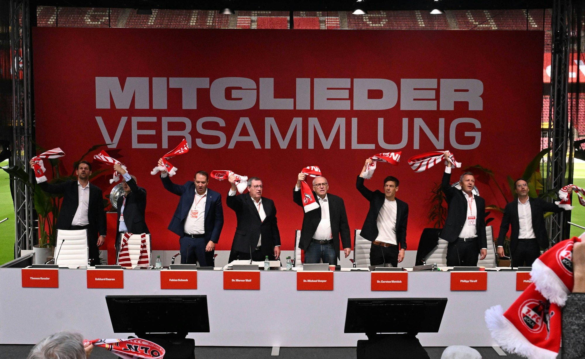 27.09.2025 , xophax, Fussball 1.Bundesliga, 1.FC Koeln Mitgliederversammlung , Präsidentenwahl. Rhein Energie Stadion Jahreshauptversammlung am Samstag den 27.09.2025. 1.FC Köln DFL/DFB REGULATIONS PROHIBIT ANY USE OF PHOTOGRAPHS as IMAGE SEQUENCES and/or QUASI-VIDEO Koeln *** 27 09 2025 , xophax, Fußball 1 Bundesliga, 1 FC Koeln Mitgliederversammlung , Präsidentenwahl Rhein Energie Stadion Jahreshauptversammlung am Samstag den 27 09 2025 1 FC Köln DFL DFB REGULATIONS PROHIBIT ANY USE OF PHOTOGRAPHS as IMAGE SEQUENCES and or QUASI VIDEO Koeln