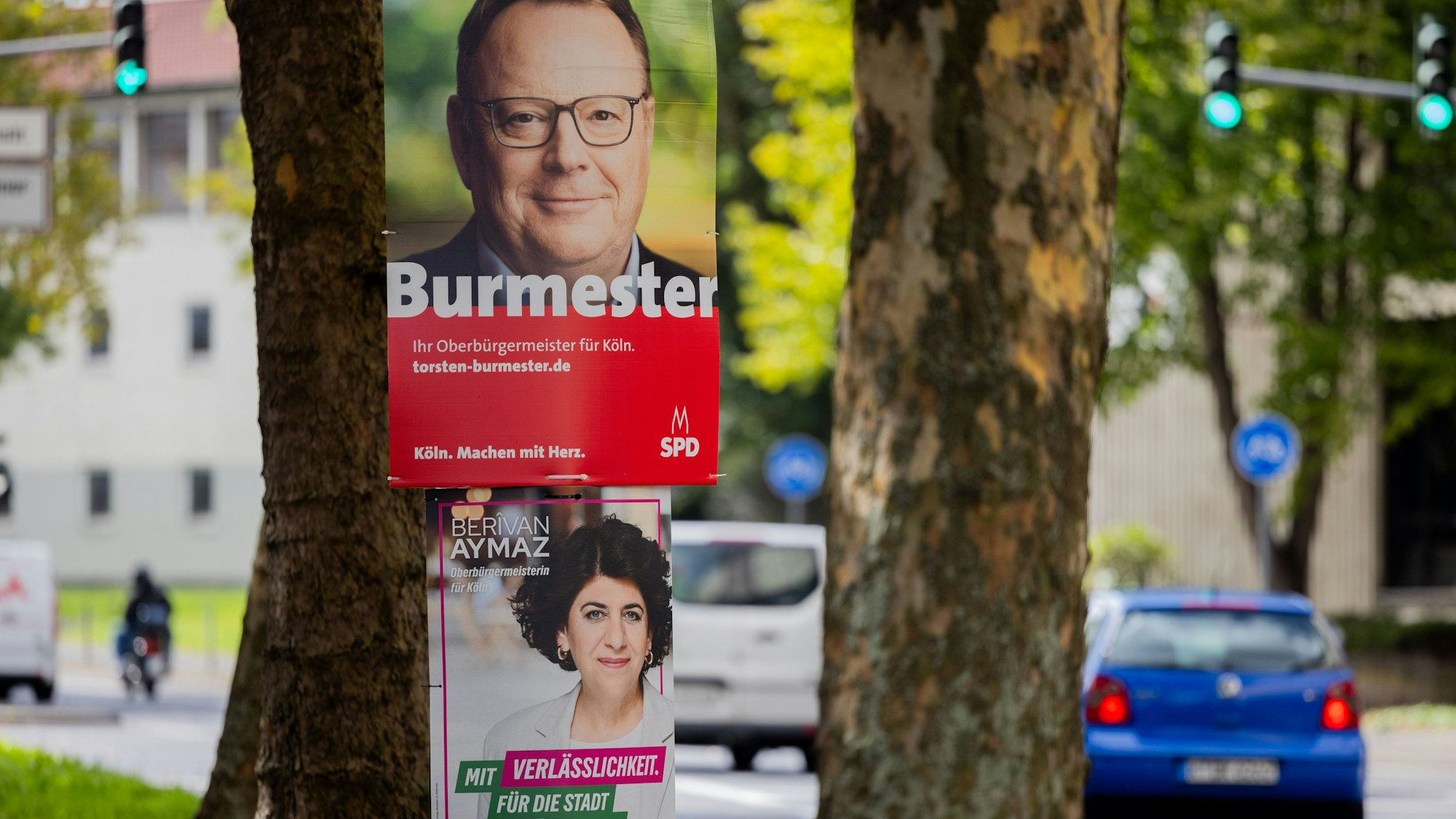 Bis zum letzten Tag haben Berivan Aymaz und Torsten Burmester um Stimmen gekämpft.