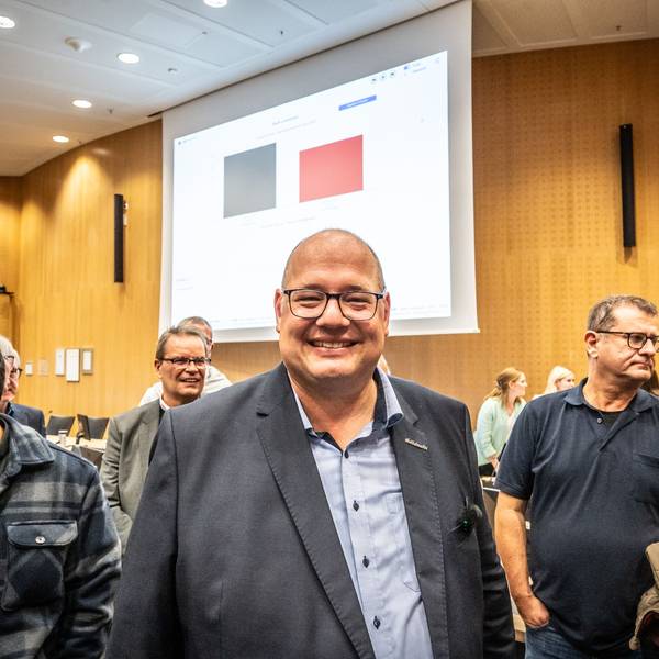 Stefan Hebbel nach dem Wahlsieg