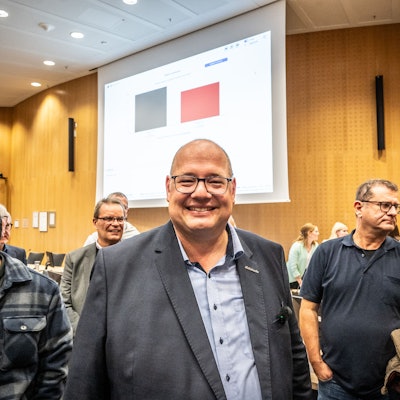 Stefan Hebbel nach dem Wahlsieg
