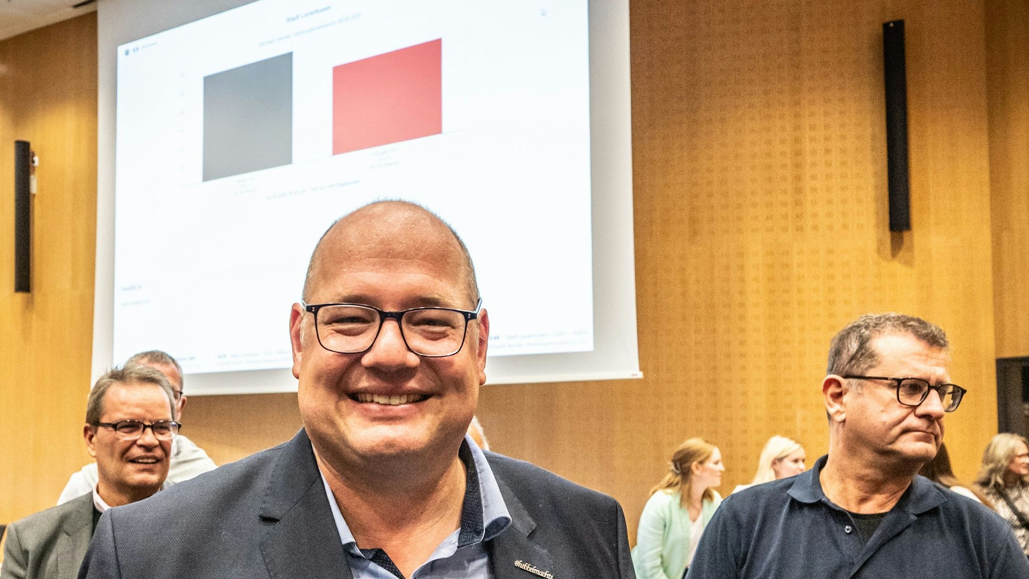 Stefan Hebbel nach dem Wahlsieg