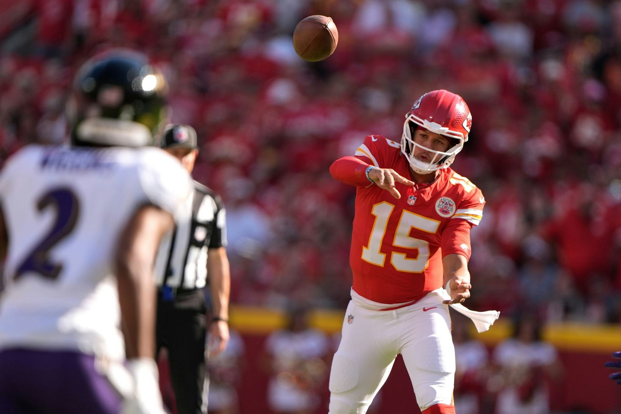 Mahomes hatte gegen die Ravens bessere Anspielstationen als zuletzt.
