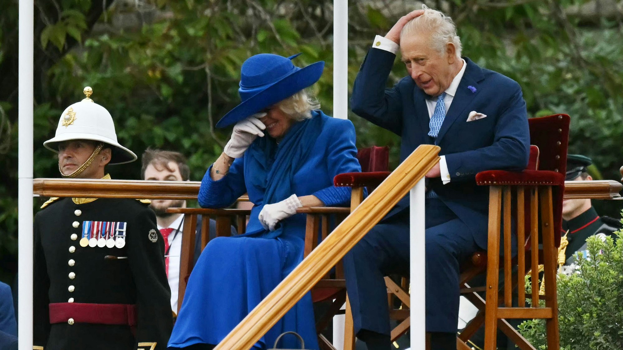 König Charles mit seiner Ehefrau Königin Camilla