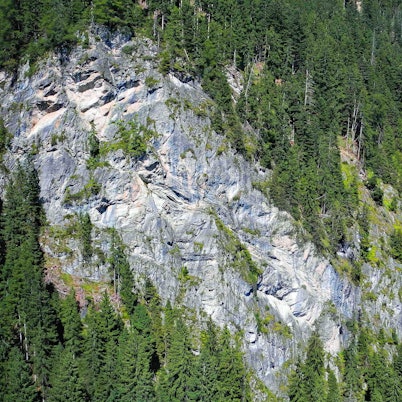 Blick auf Felswand in 1800m *** View of rock face at 1800m
