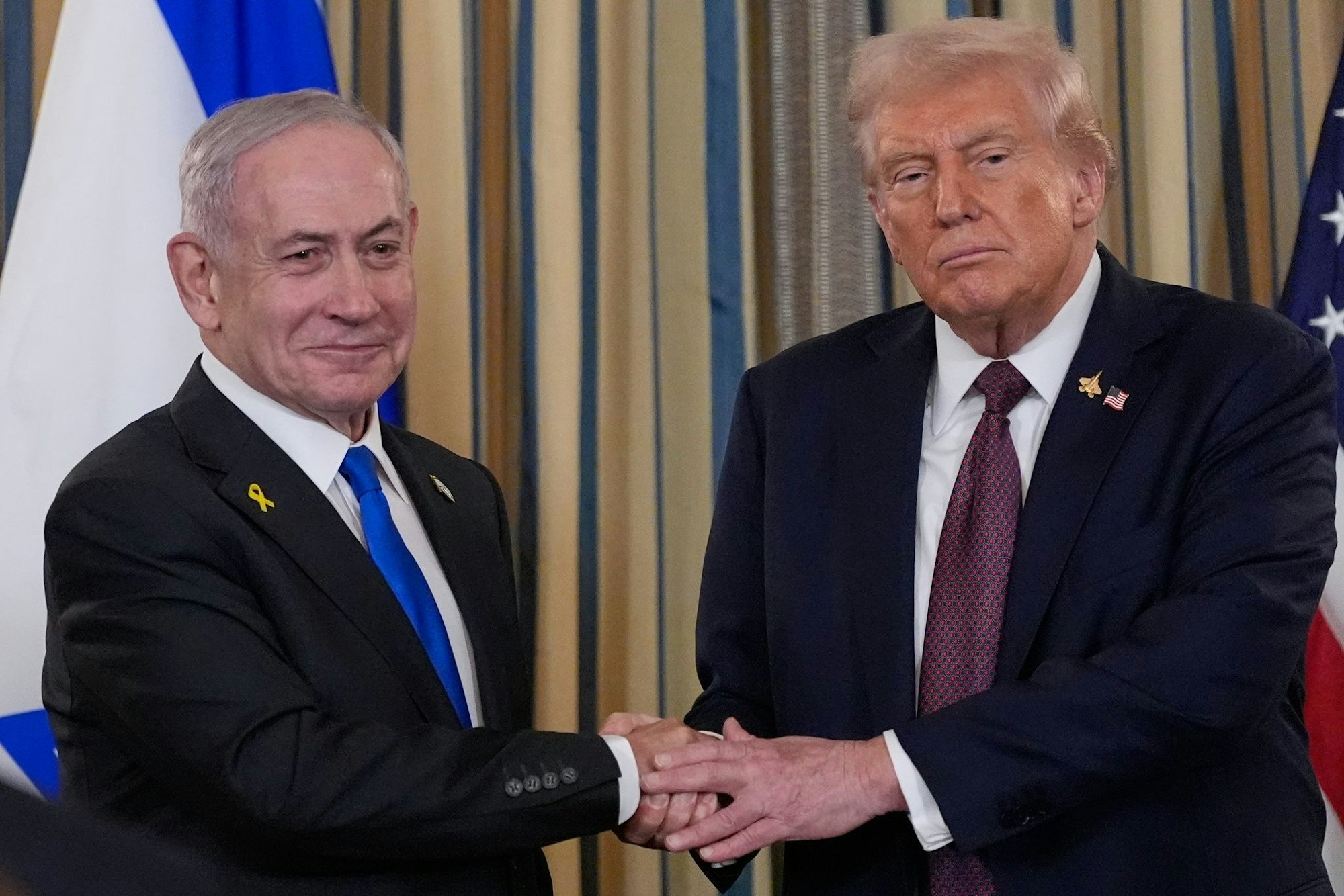 Trump und Netanjahu sprachen im Weißen Haus.