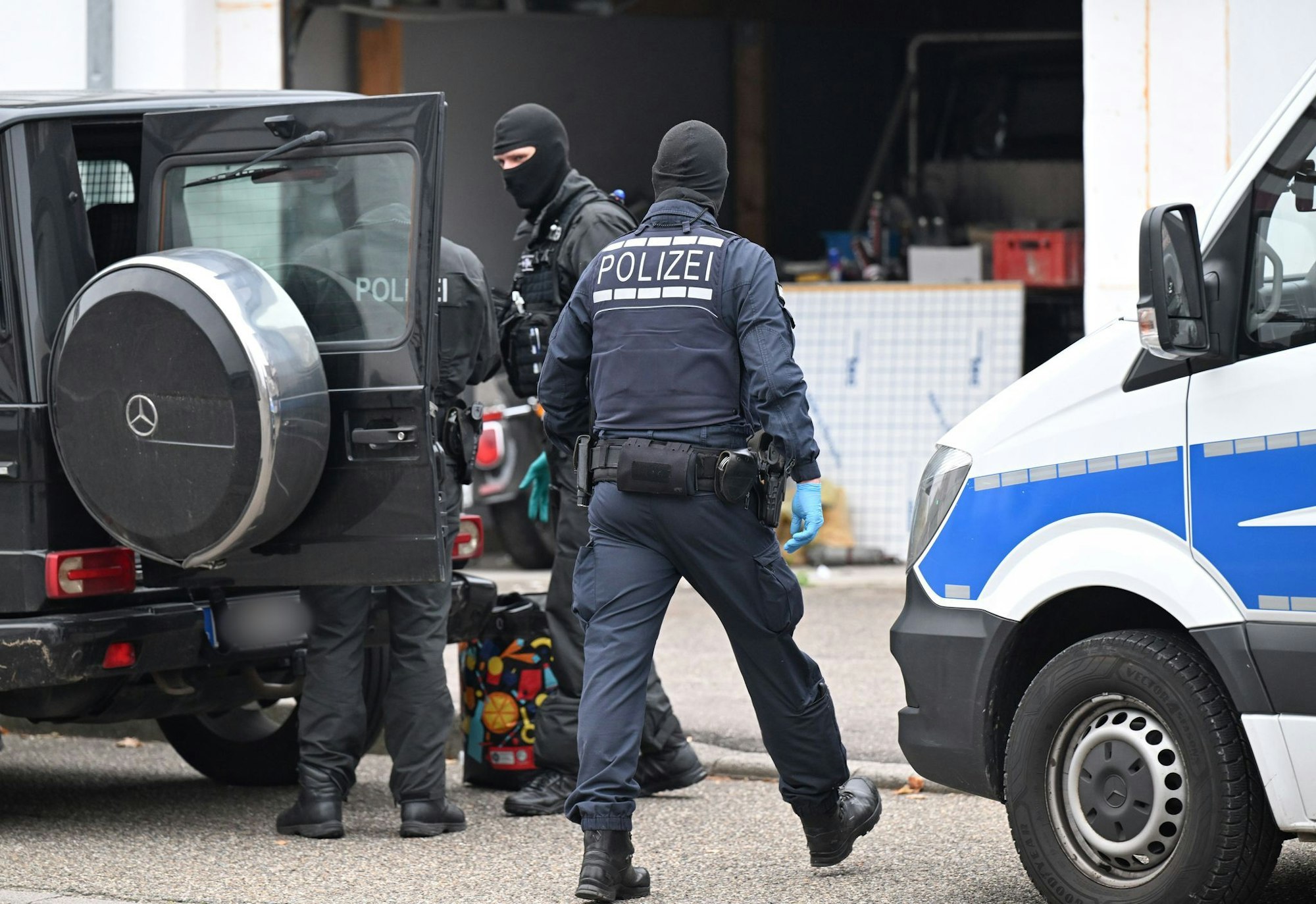 Auch in Weil der Stadt bei Stuttgart waren die Beamten im Einsatz.