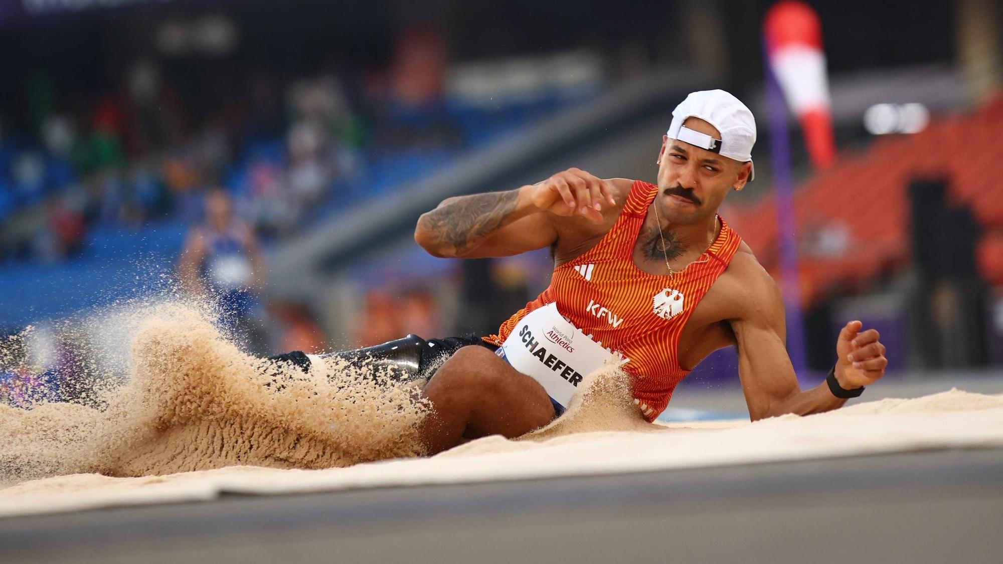 Léon Schäfer bei der Para-Leichtathletik-WM in Neu Delhi