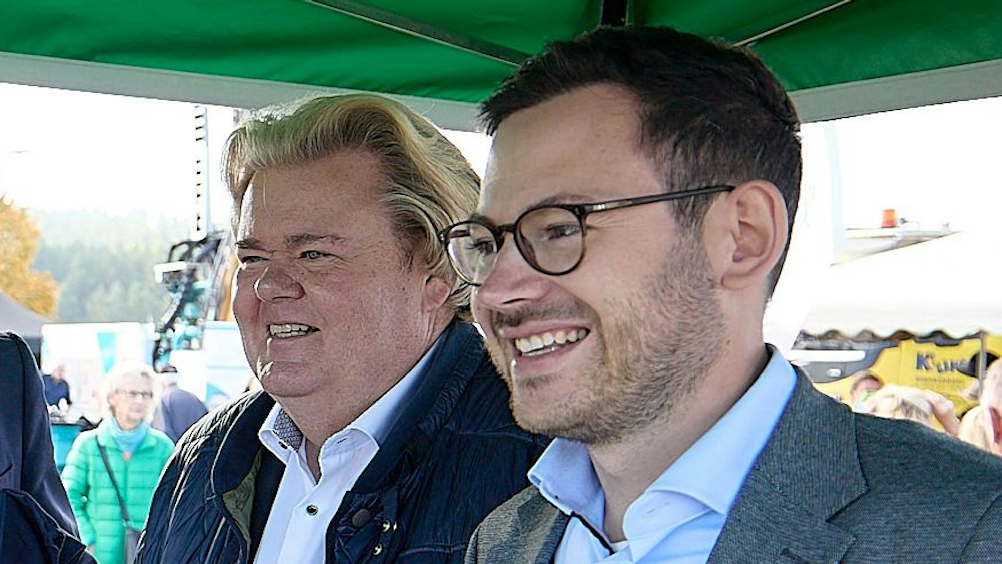 Das Archivfoto zeigt Klaus Voussem und Emmanuel Kunz.