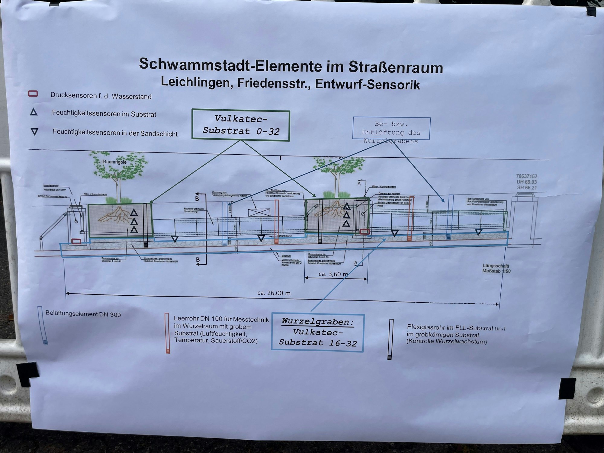 Im Querschnitt: Die Stadt will in der Friedensstraße etwas zur Umsetzung ihrer Schwammstadt-Strategie tun.