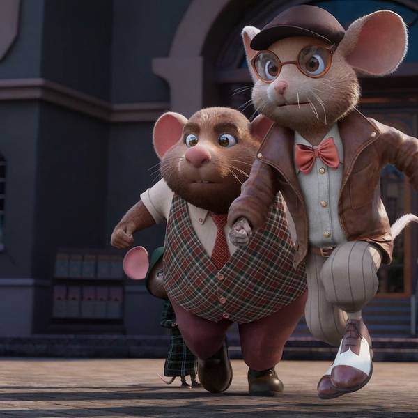 Zu sehen ist ein Bild aus dem Animationsfilm, der von drei Mäusen handelt.