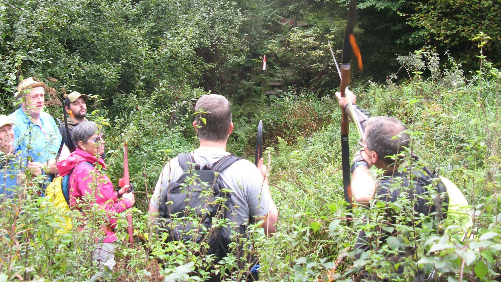 Das Schießen im Gelände stellt die Bogenschützen vor besondere Herausforderungen.