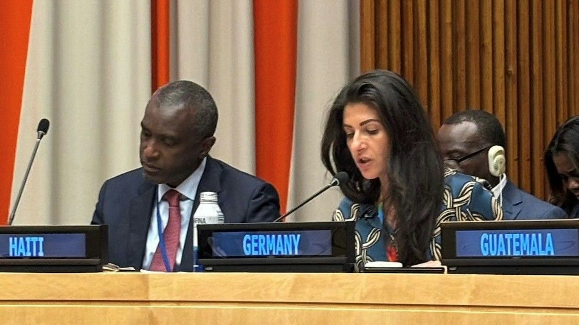 Serap Güler bei den Vereinten Nationen in New York.