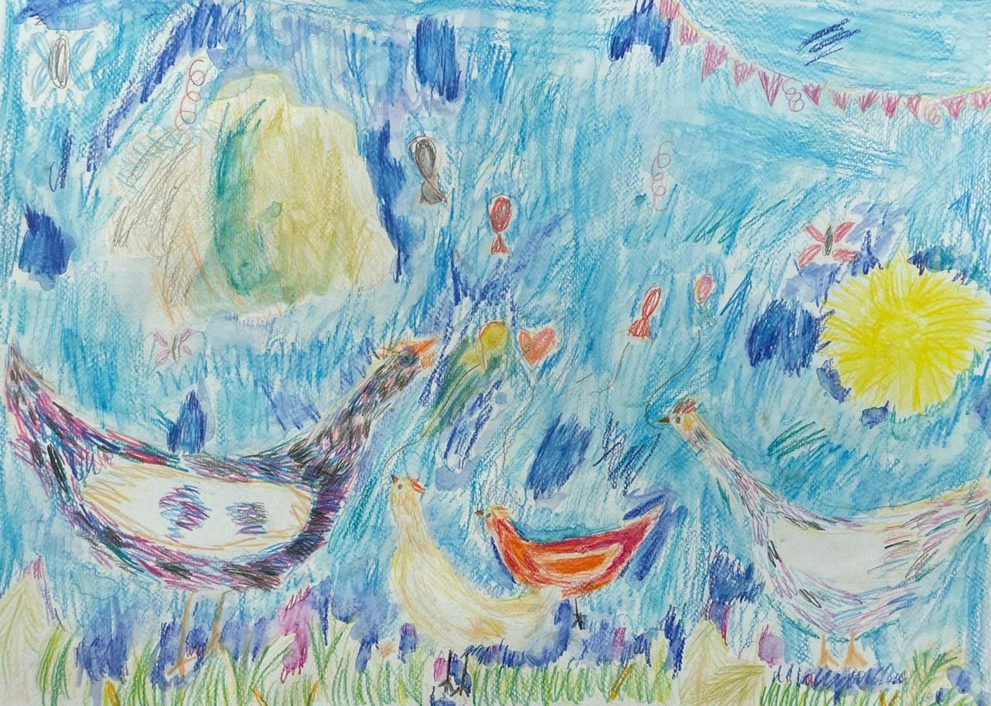 „Hühnergeburtstag“ von Emma Breuer