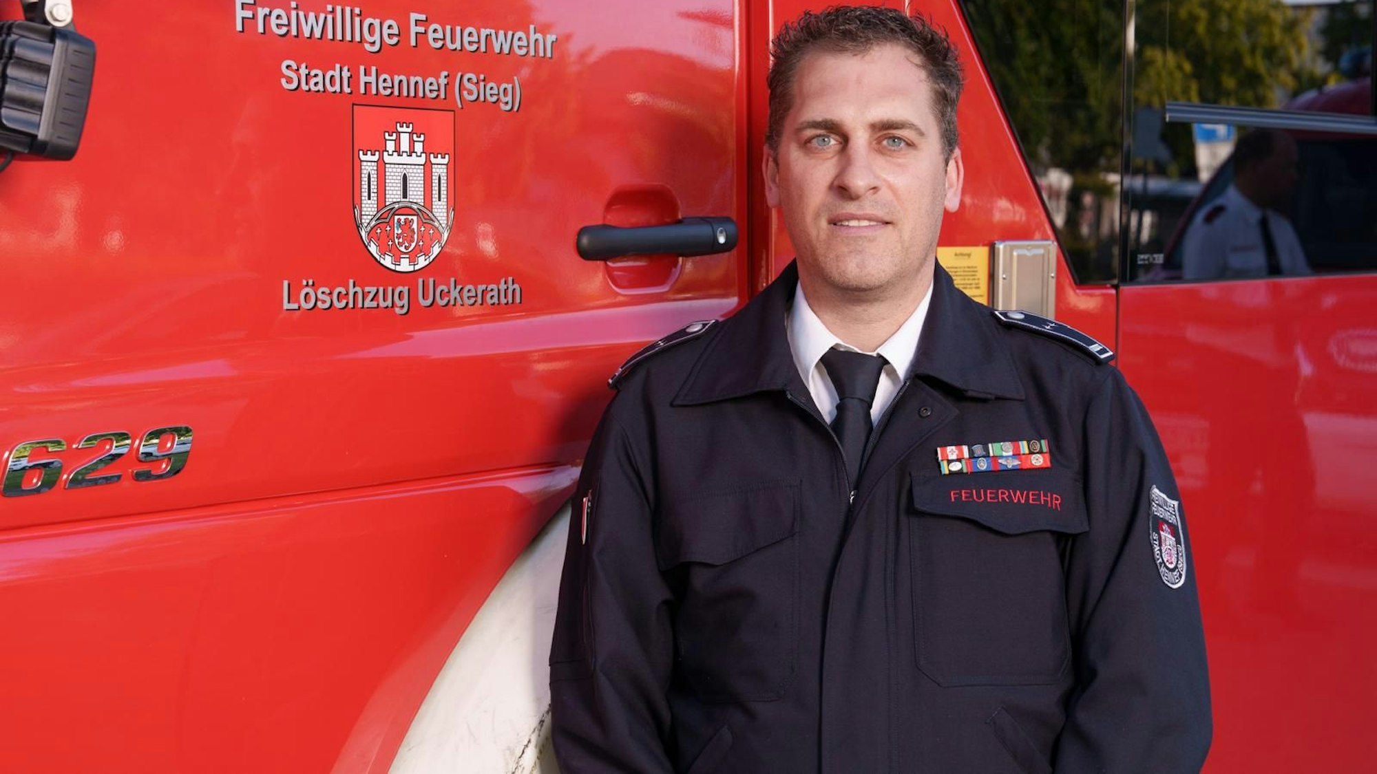 Christian Buchen ist der Löschzugführer der Freiwilligen Feuerwehr Hennef-Uckerath.