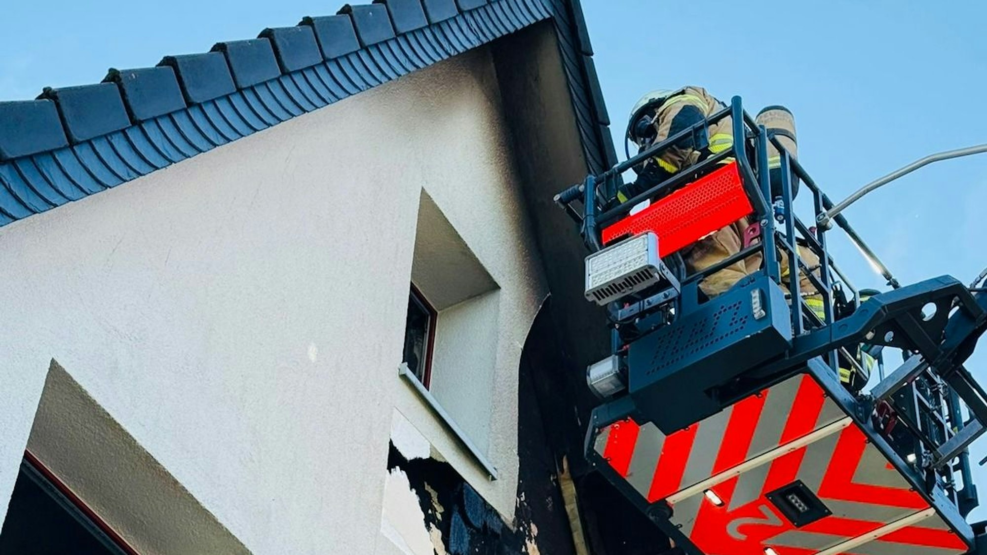 Die Einsatzstelle im Stadtteil Lustheide.