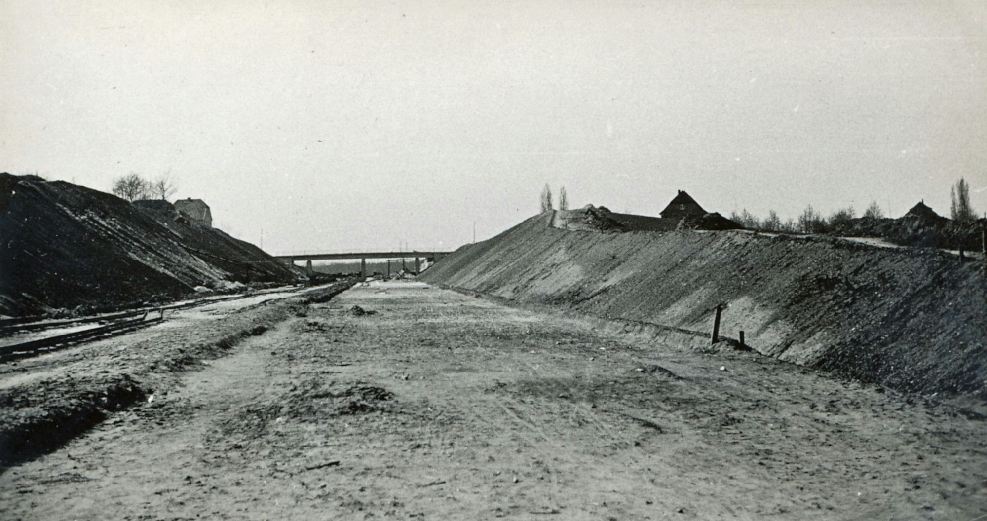 Historische Bilder Bau der A3 bei Opladen Bild: Bergischer Geschichtsverein