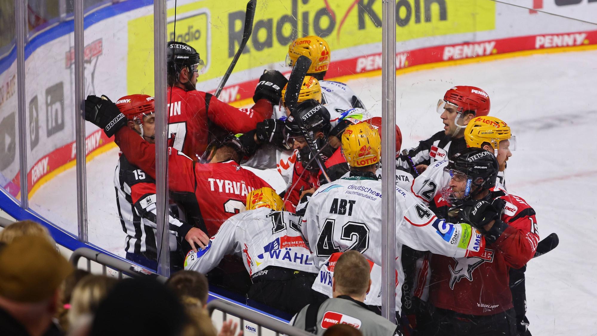 Die Kölner Haie haben die Fischtown Pinguins am Donnerstag klar geschlagen.