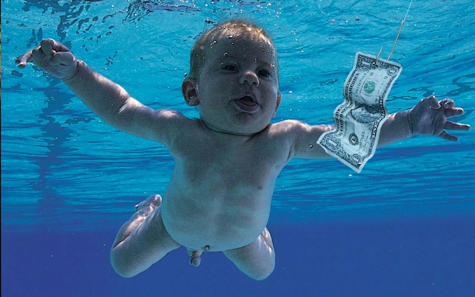 Spencer Elden ist das nackte Baby auf dem Cover von Nirvanas „Nevermind“ - und klagte vergeblich dagegen. (Bild: Universal)
