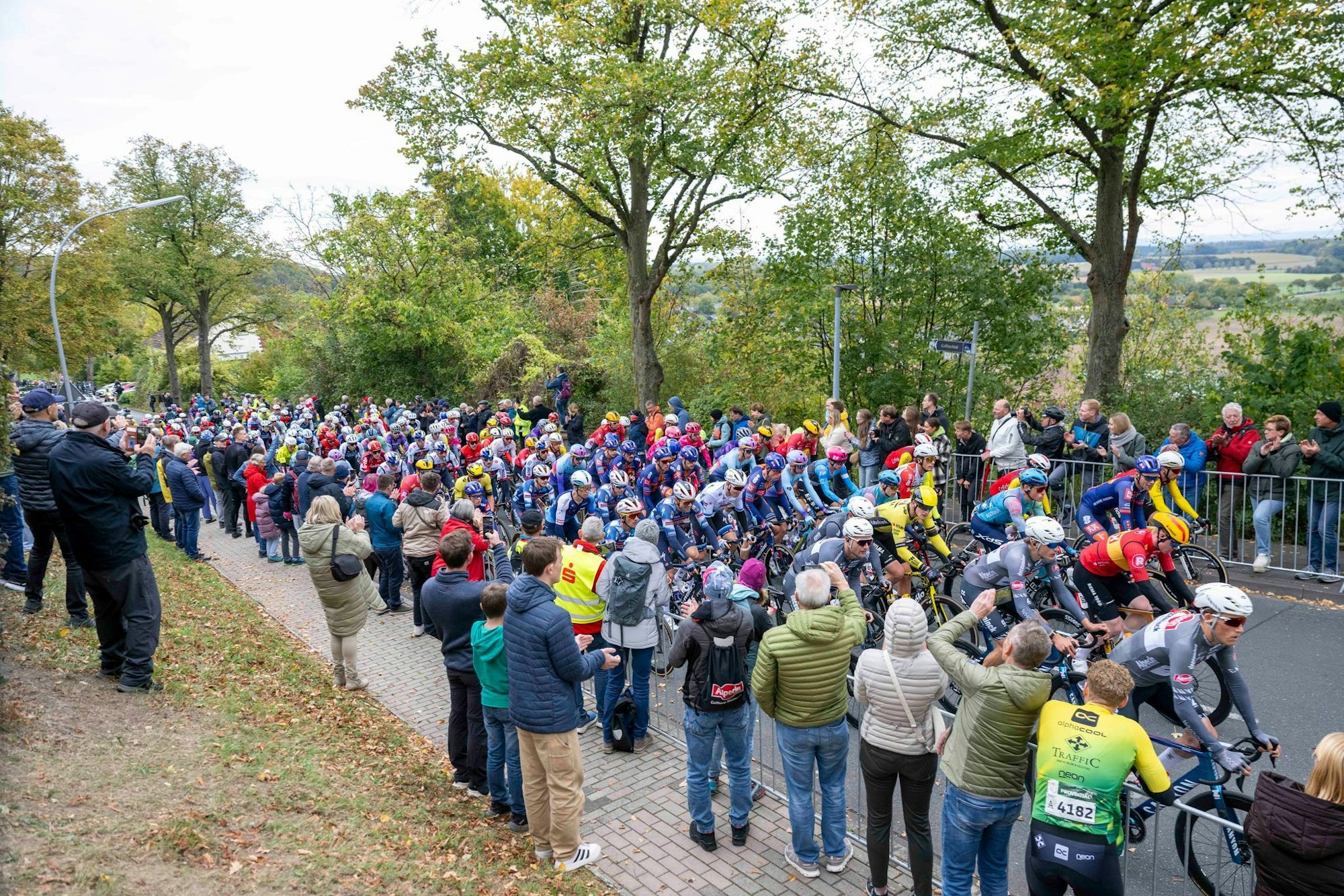 Das Hauptfeld rollt durchs Münsterland.