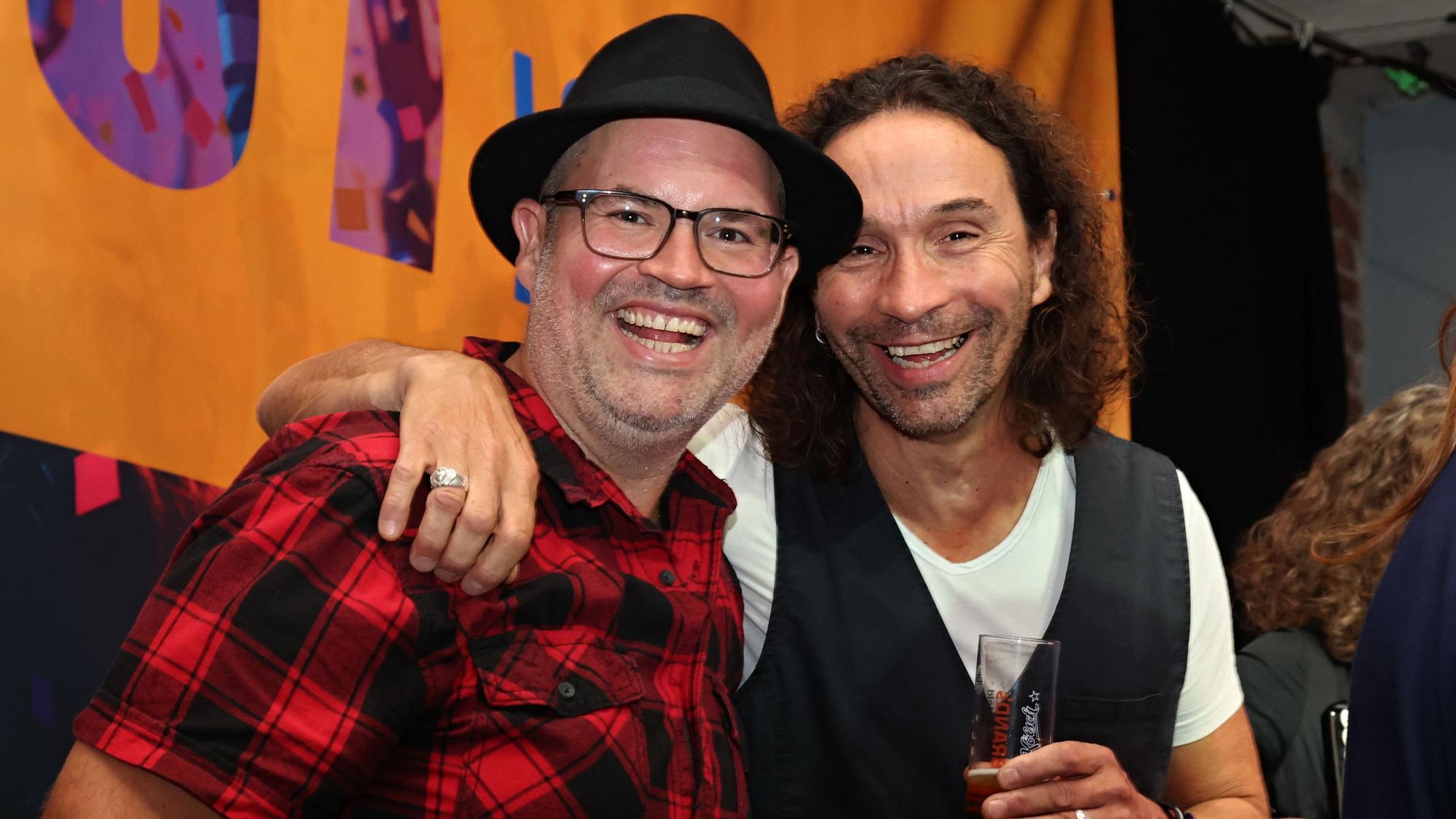 Björn Heuser zusammen mit Stephan Brings.