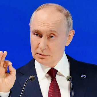 Kremlchef Wladimir Putin bei seinem Auftritt beim Waldai-Forum in Sotschi. (Archivbild)