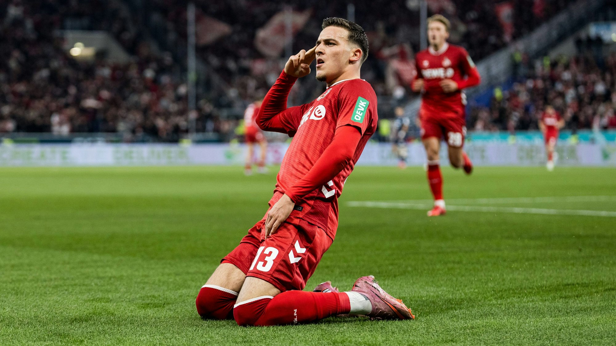 Said El Mala bejubelt seinen Treffer gegen Hoffenheim. (Archivbild)