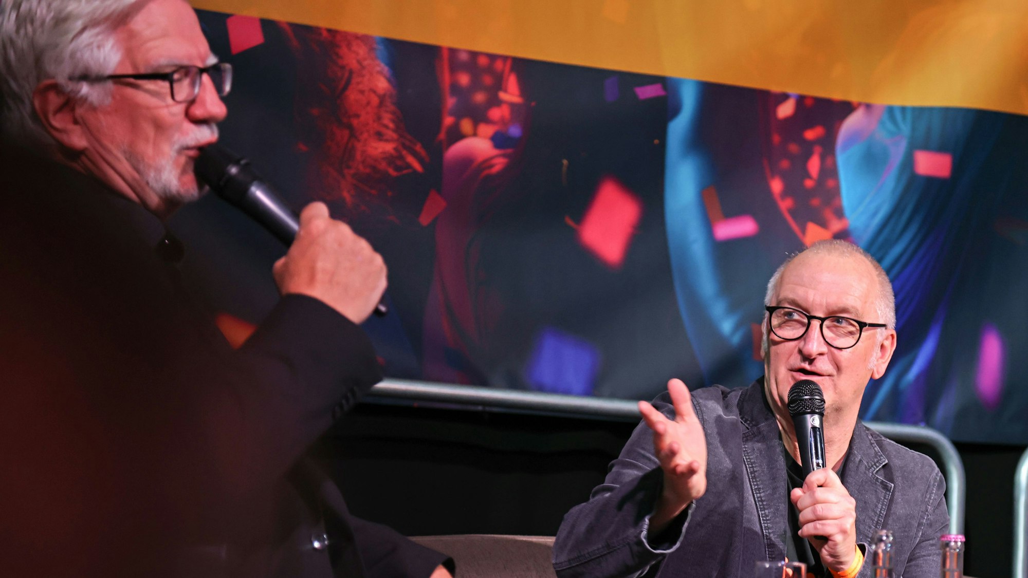 Georg Hinz und Helmut Frangenberg im Talk.