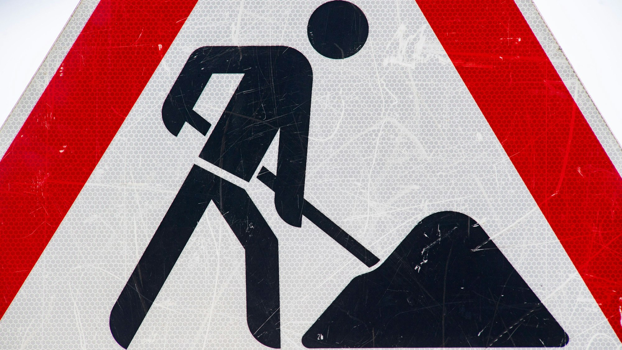 Ein Baustellenschild