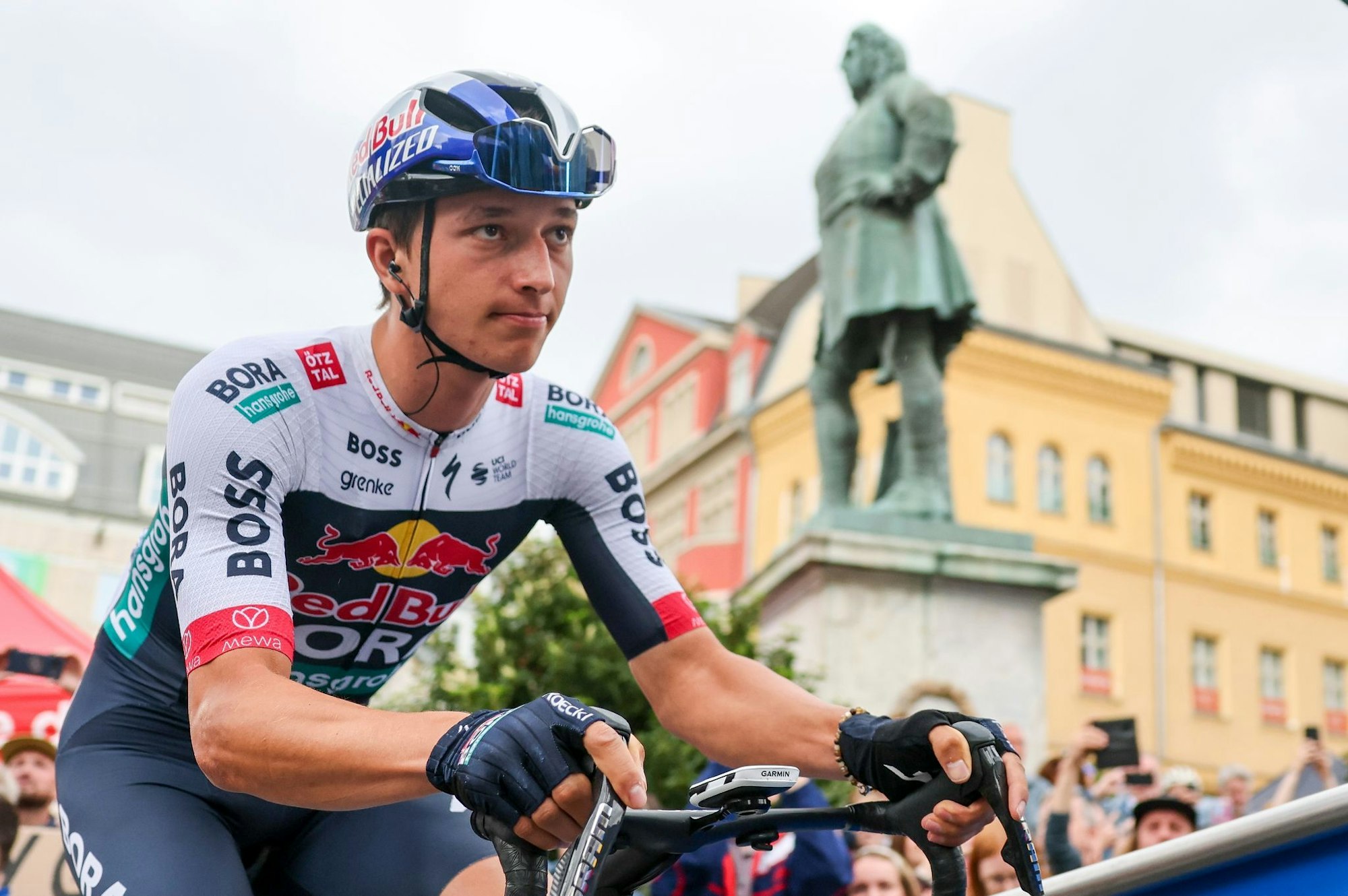 Beendet die Saison vorzeitig: Deutschlands Rad-Hoffnungsträger Florian Lipowitz. (Archivbild)