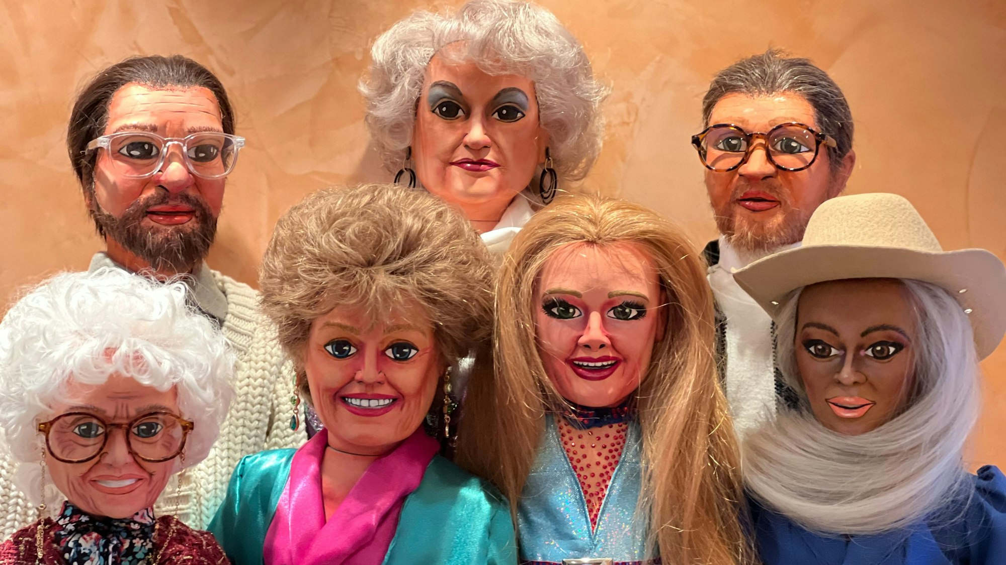 Das Foto zeigt Handpuppen.