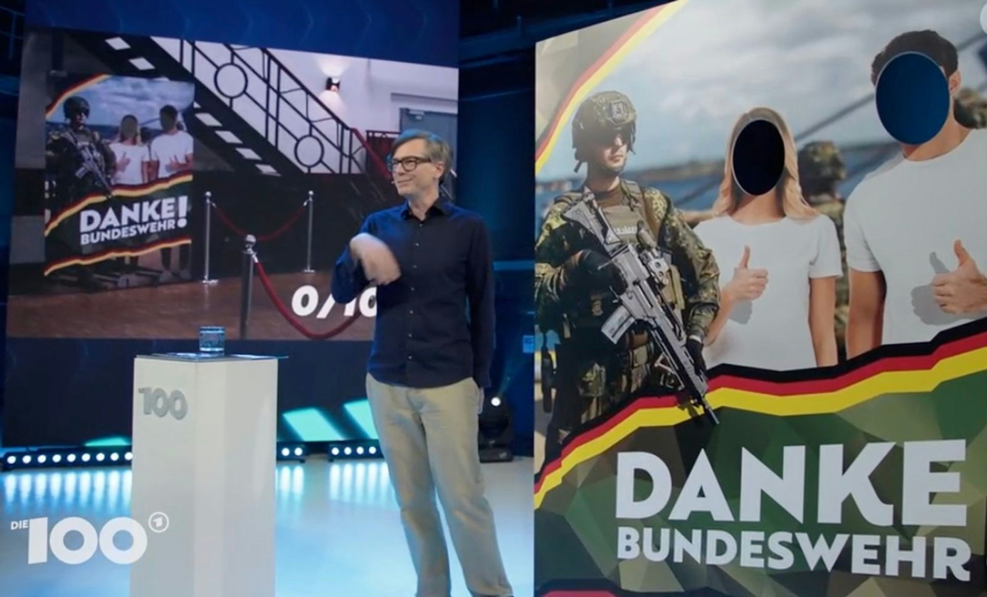 Der Fernsehmoderator Ralph Caspers argumentierte für die Wehrpflicht. (Bild: Screenshot/ARD)