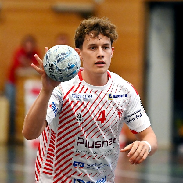 16.08.2025, DHB Pokal Handball-Longerich- Dormagen
Lennart Woermann (Longerich)
Foto: Uli Herhaus