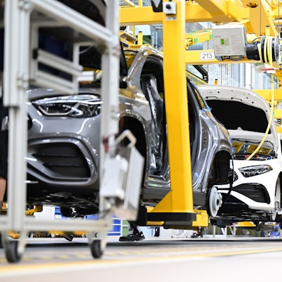 Mercedes-Benz PKW werden im Werk Rastatt gefertigt.