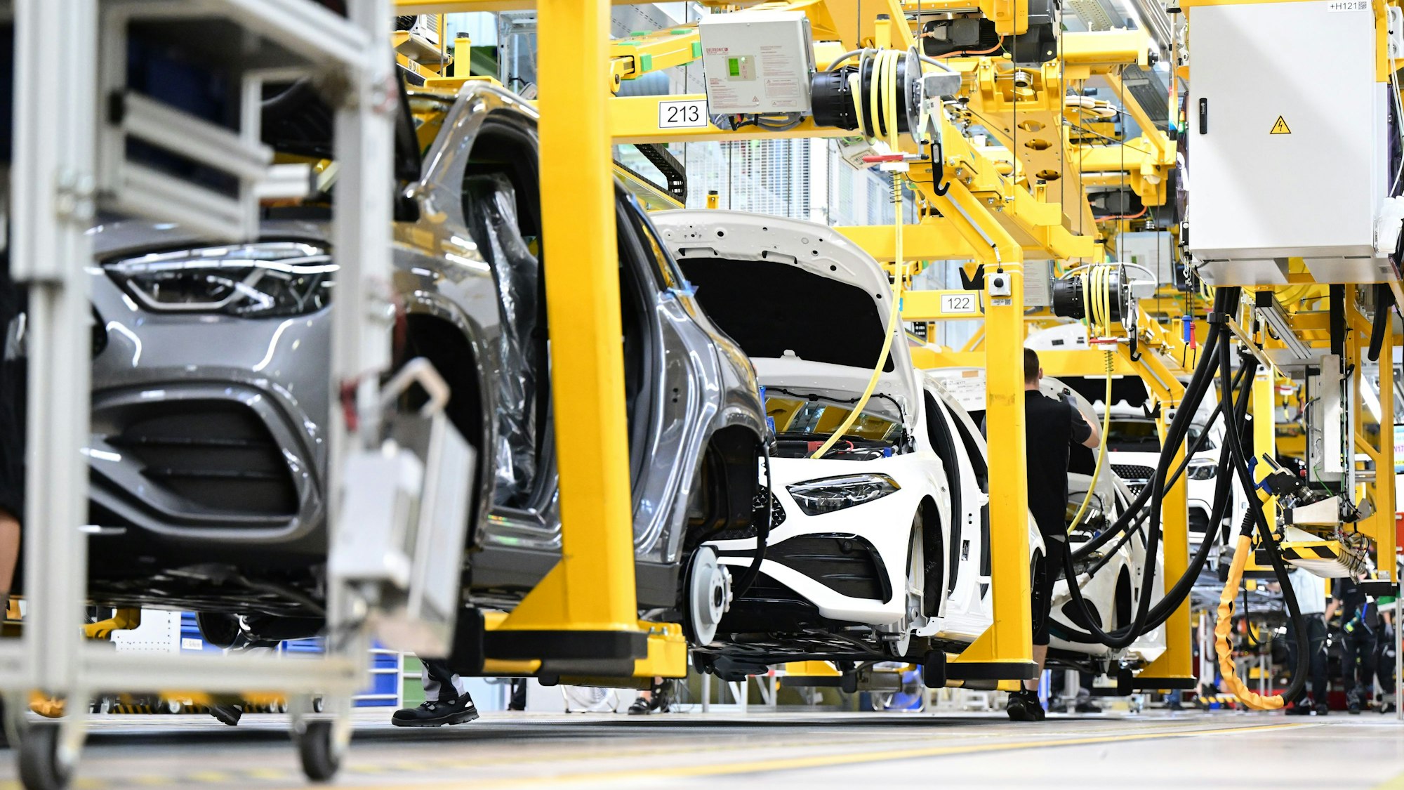Mercedes-Benz PKW werden im Werk Rastatt gefertigt.