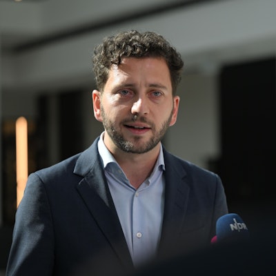 Das Bild zeigt Felix Banaszak, Bundesvorsitzender von Bündnis 90/Die Grünen. Foto: Shireen Broszies/dpa