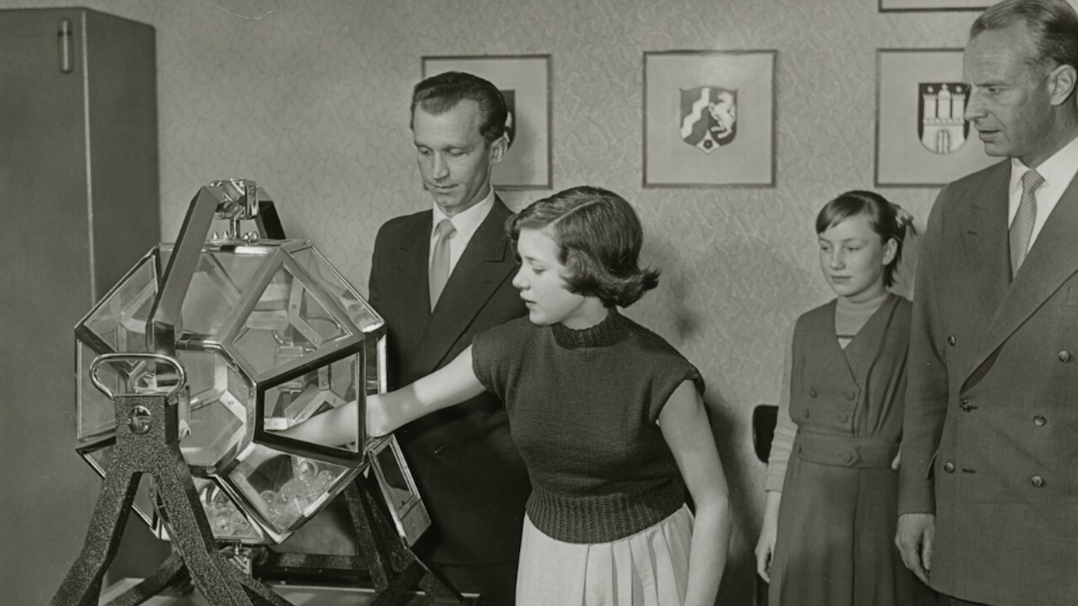 Erste Lottoziehung im Jahr 1955