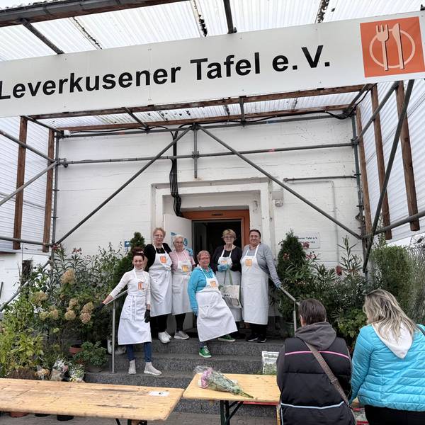 Die Wiesdorfer Ausgabestelle der Leverkusener Tafel im alten Flerserbunker in der Dönhoffstraße