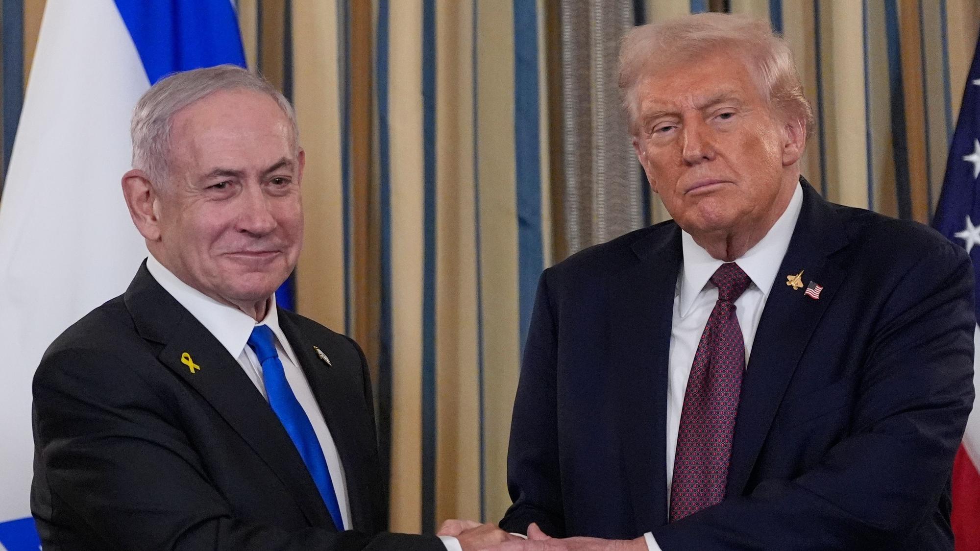Israels Ministerpräsident Benjamin Netanjahu bei seinem Besuch bei US-Präsident Donald Trump Ende September.