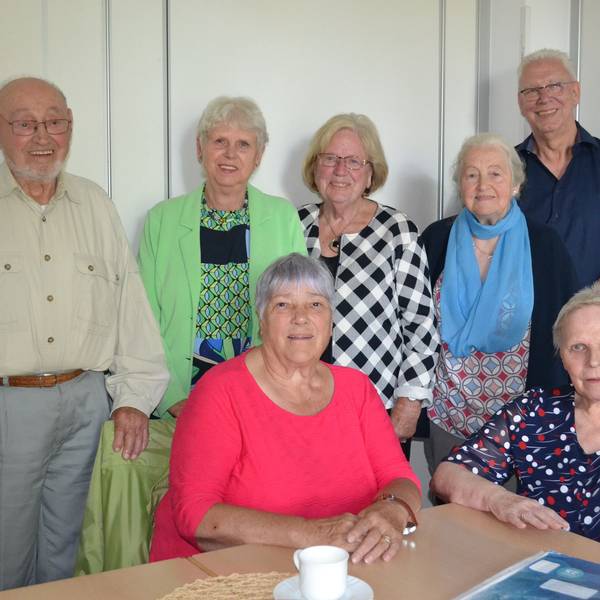 Die Mitglieder des Schreibclubs in der Villa Friedinde in Lohmar treffen sich alle zwei Wochen