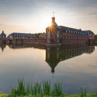 Das barocke „Westfälische Versailles“ in der Abendsonne.