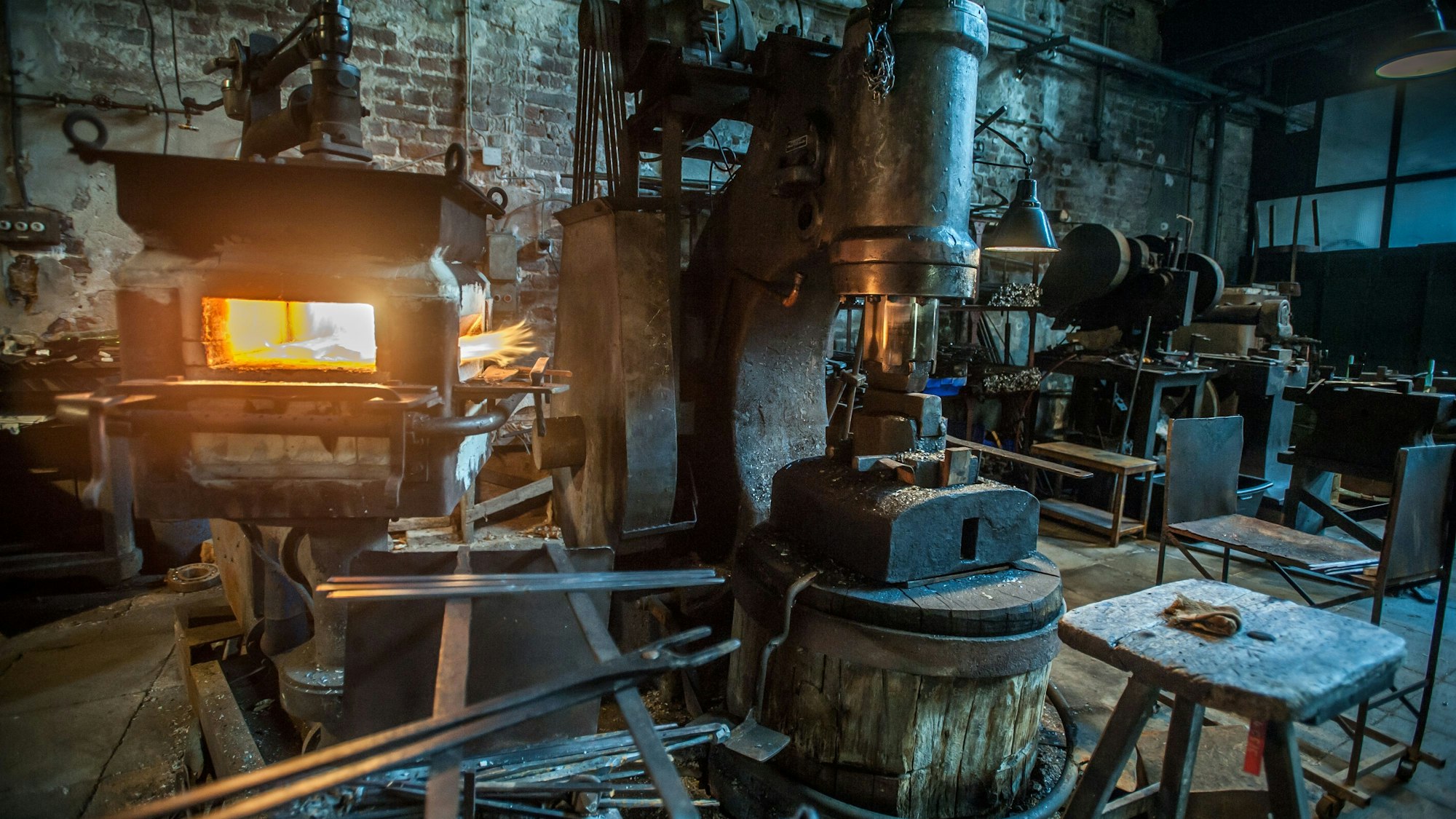 Die Einrichtung im Industriemuseum Sensenhammer.