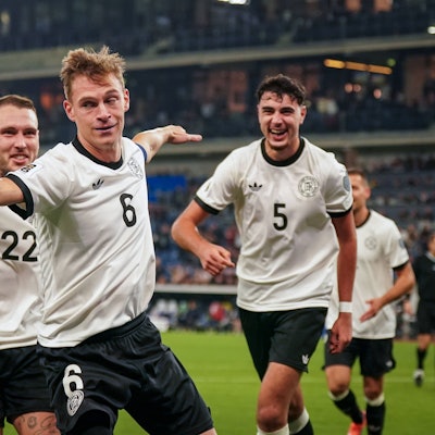 Jubel bei den deutschen Nationalspielern. Die DFB-Elf hat Luxemberg mit 4:0 geschlagen.