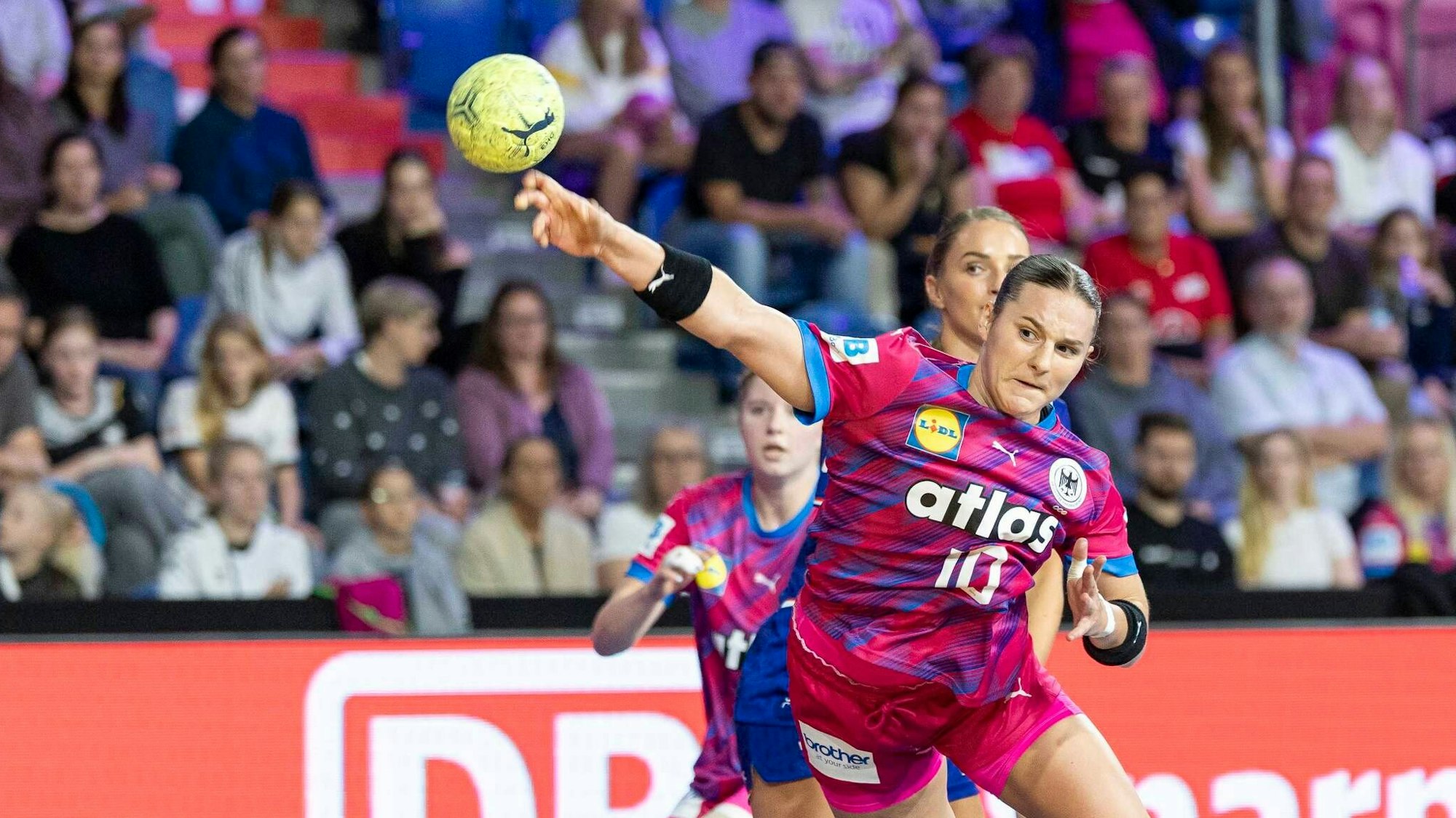 Mareike Thomaier im Spiel.