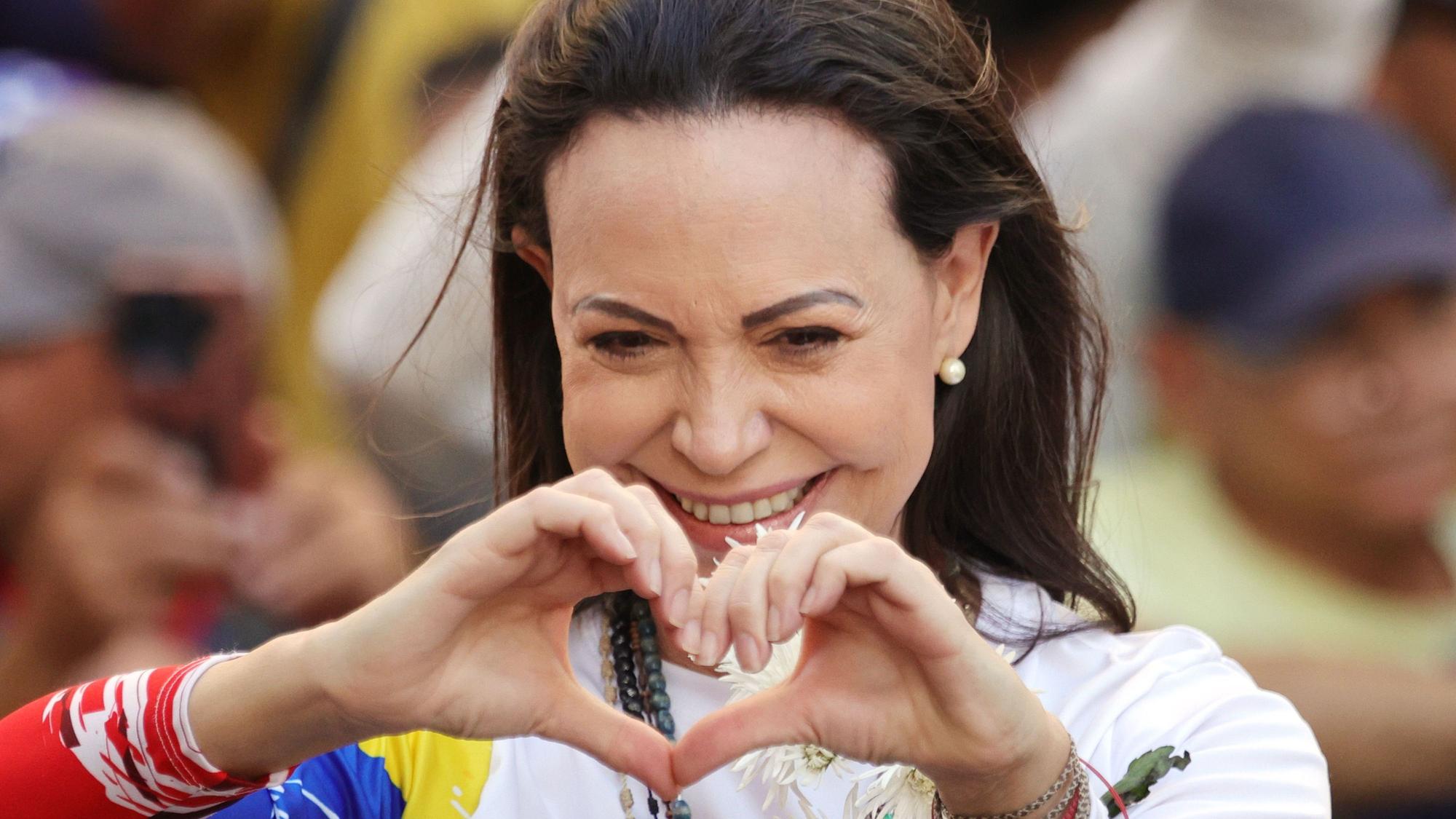 Die venezolanische Oppositionsführerin Maria Corina Machado ist mit dem Friedensnobelpreis ausgezeichnet worden. (Archivbild)