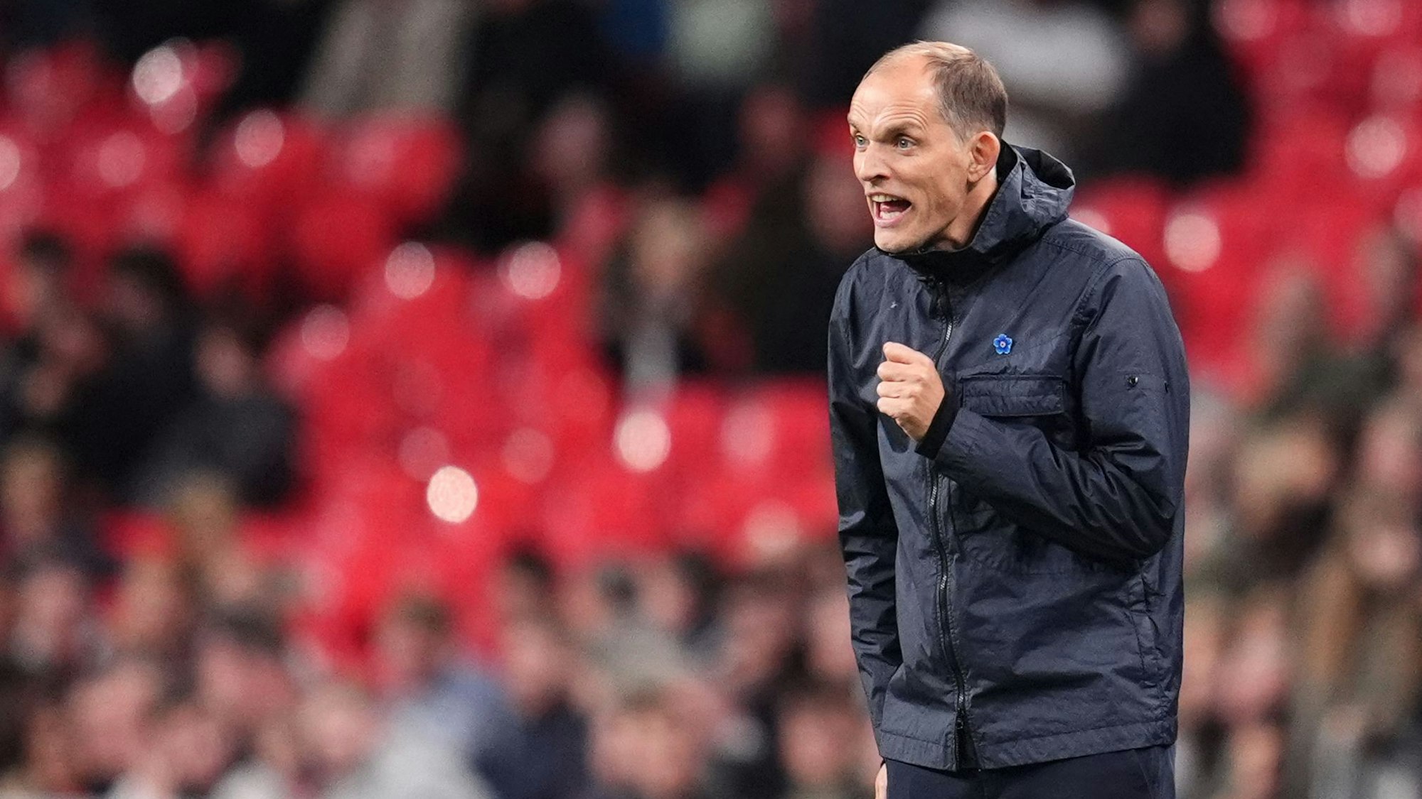 Trainer Thomas Tuchel an der Seitenlinie.