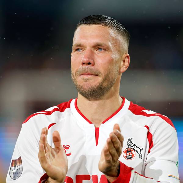 Zeigte sich bei seinem Abschiedsspiel in Köln im vergangenen Jahr allzu überwältigt: Lukas Podolski.