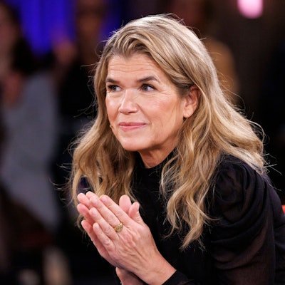 Anke Engelke bei ihrem Auftritt in der WDR-Talksendung „Kölner Treff“.