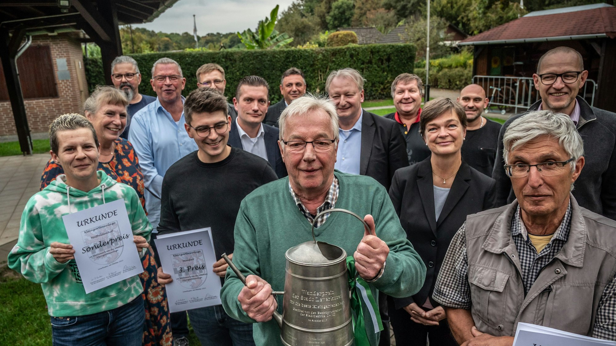 Preisverleihung des jährlichen Kleingarten-Wettbewerbs in der KGV Manfort