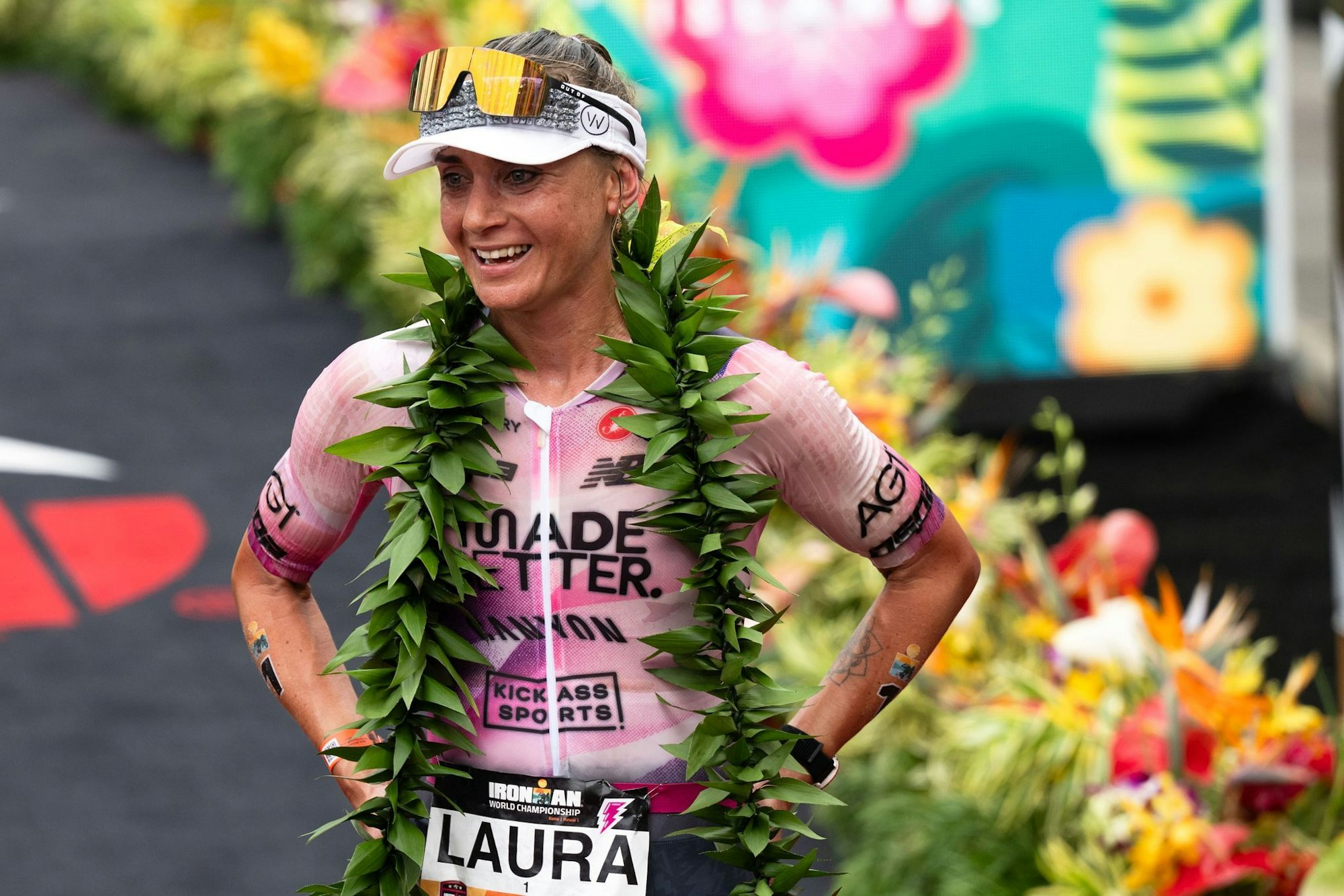 Erschöpft, aber glücklich: Laura Philipp holte sich Platz drei auf Hawaii.