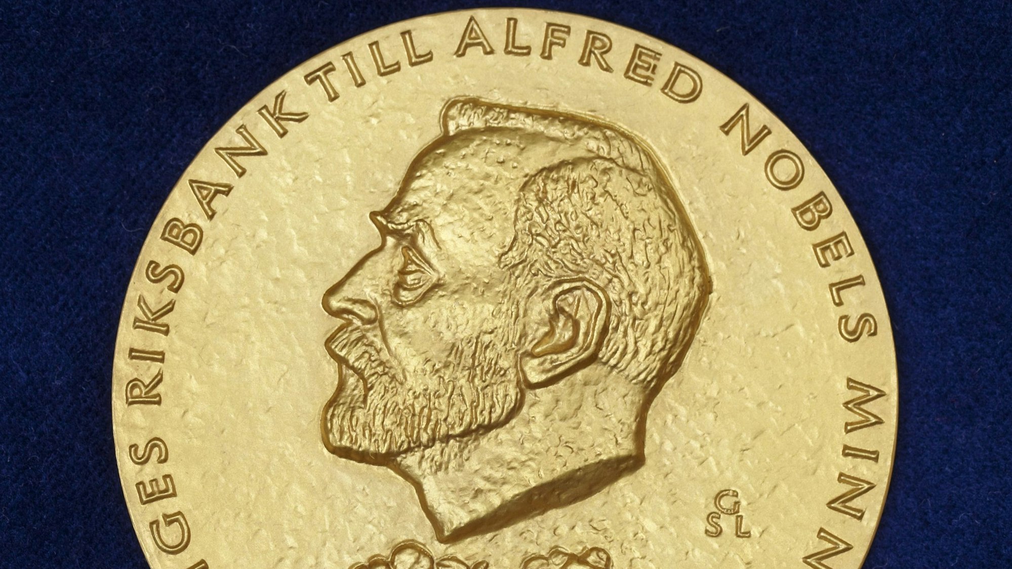 Die goldene Medaille, die mit dem Wirtschaftsnobelpreis vergeben wird.